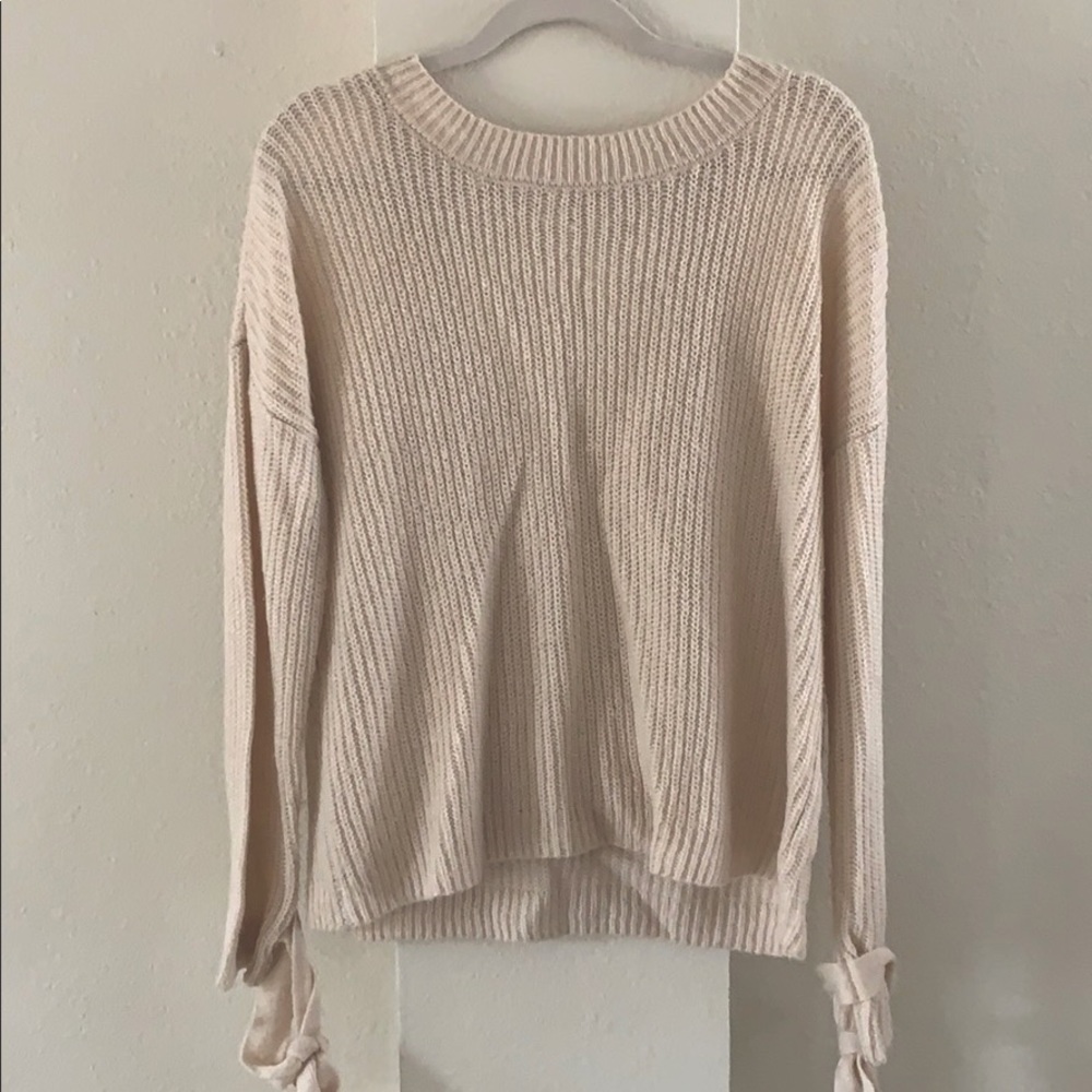 Scoop back sweater